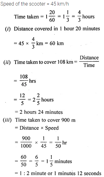 Selina Concise Mathematics Class 6 ICSE Solutions Chapter 17 Idea of Speed, Distance and Time Ex 17A 6