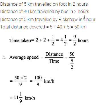 Selina Concise Mathematics Class 6 ICSE Solutions Chapter 17 Idea of Speed, Distance and Time Ex 17A 8