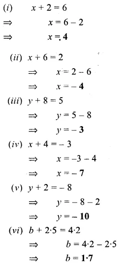 Selina Concise Mathematics Class 6 ICSE Solutions Chapter 22 Simple (Linear) Equations Ex 22A 1