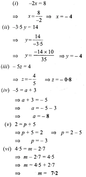 Selina Concise Mathematics Class 6 ICSE Solutions Chapter 22 Simple (Linear) Equations Ex 22A 9