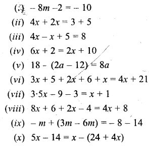 Selina Concise Mathematics Class 6 ICSE Solutions Chapter 22 Simple (Linear) Equations Ex 22B Q3