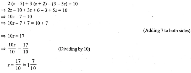 Selina Concise Mathematics Class 6 ICSE Solutions Chapter 22 Simple (Linear) Equations Revision Ex 101