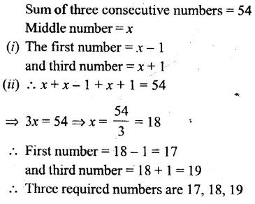Selina Concise Mathematics Class 6 ICSE Solutions Chapter 22 Simple (Linear) Equations Revision Ex 111
