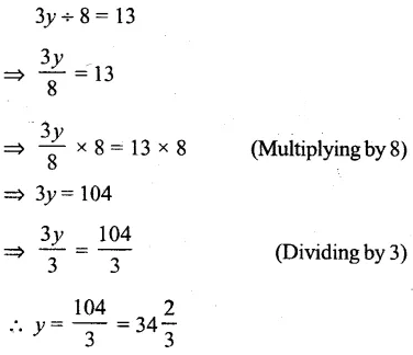 Selina Concise Mathematics Class 6 ICSE Solutions Chapter 22 Simple (Linear) Equations Revision Ex 71