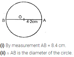 Selina Concise Mathematics Class 6 ICSE Solutions Chapter 29 The Circle Ex 29A 2