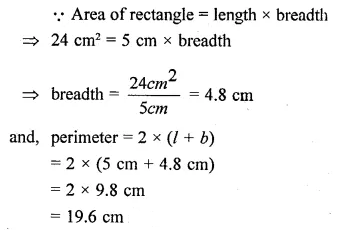 Selina Concise Mathematics Class 6 ICSE Solutions Chapter 32 Perimeter and Area of Plane Figures 28