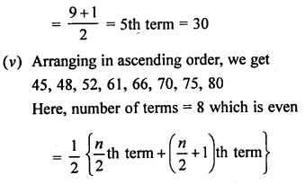 Selina Concise Mathematics Class 6 ICSE Solutions Chapter 34 Mean and Median Ex 34B 10
