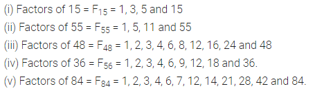 Selina Concise Mathematics Class 6 ICSE Solutions Chapter 8 HCF and LCM Ex 8A 1