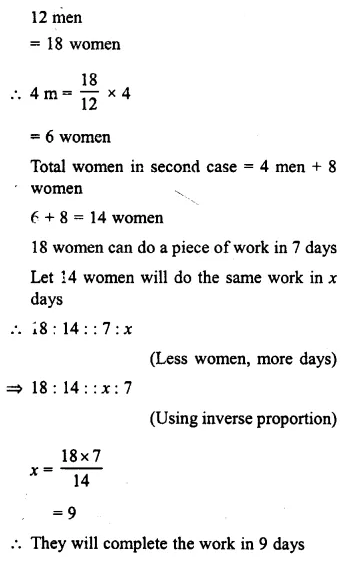 Selina Concise Mathematics Class 8 ICSE Solutions Chapter 10 Direct and Inverse Variations Ex 10C 30