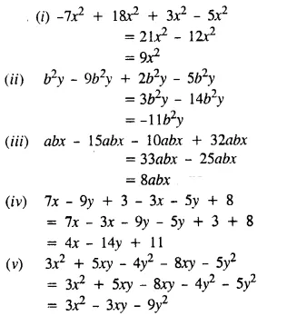 Selina Concise Mathematics Class 8 ICSE Solutions Chapter 11 Algebraic Expressions (Including Operations on Algebraic Expressions) Ex 11B 8