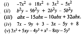 Selina Concise Mathematics Class 8 ICSE Solutions Chapter 11 Algebraic Expressions (Including Operations on Algebraic Expressions) Ex 11B Q1