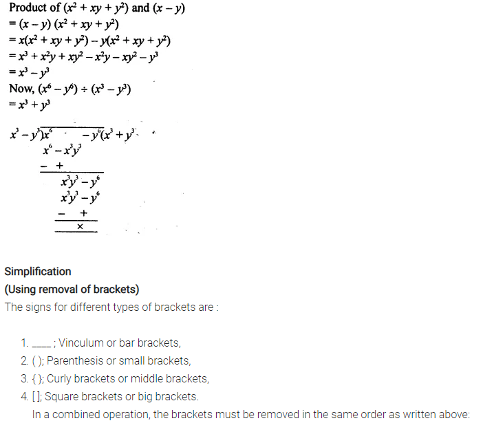 Selina Concise Mathematics Class 8 ICSE Solutions Chapter 11 Algebraic Expressions (Including Operations on Algebraic Expressions) Ex 11D 58