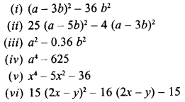 Selina Concise Mathematics Class 8 ICSE Solutions Chapter 13 Factorisation Ex 13F Q8