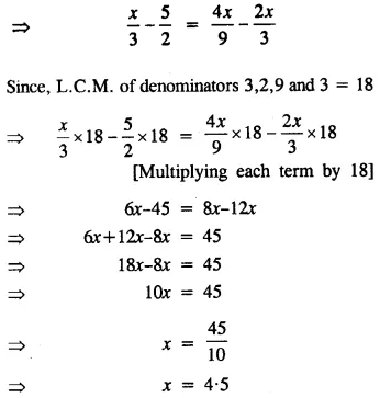 Selina Concise Mathematics Class 8 ICSE Solutions Chapter 14 Linear Equations in one Variable (With Problems Based on Linear equations) Ex 14A 12