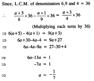 Selina Concise Mathematics Class 8 ICSE Solutions Chapter 14 Linear Equations in one Variable (With Problems Based on Linear equations) Ex 14A 14