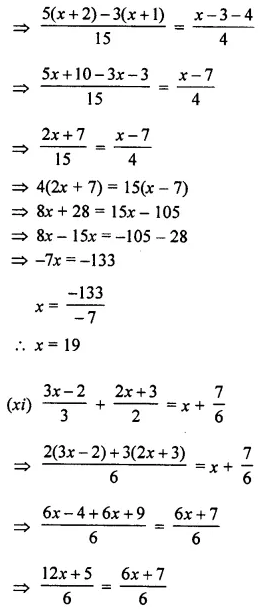 Selina Concise Mathematics Class 8 ICSE Solutions Chapter 14 Linear Equations in one Variable (With Problems Based on Linear equations) Ex 14C 59