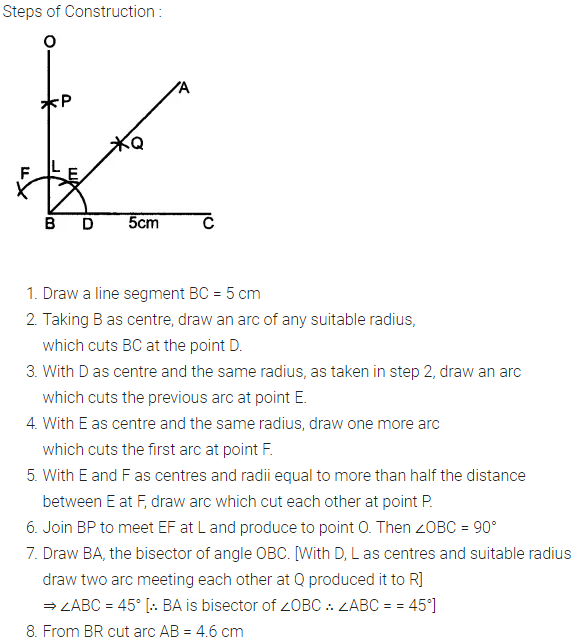 Selina Concise Mathematics Class 8 ICSE Solutions Chapter 18 Constructions (Using ruler and compass only) Ex 18A 8