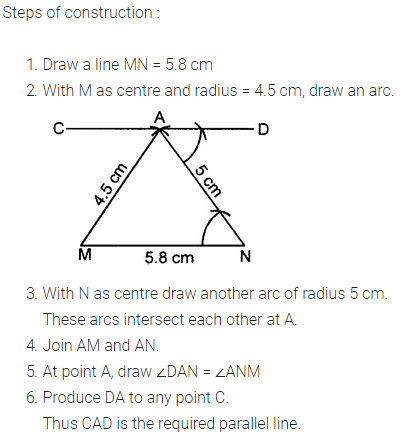Selina Concise Mathematics Class 8 ICSE Solutions Chapter 18 Constructions (Using ruler and compass only) Ex 18C 20