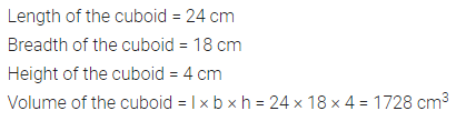 Selina Concise Mathematics Class 8 ICSE Solutions Chapter 21 Surface Area, Volume and Capacity (Cuboid, Cube and Cylinder) Ex 21A 9