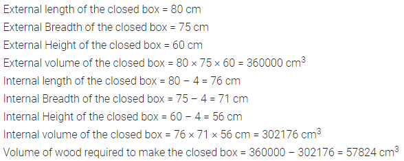 Selina Concise Mathematics Class 8 ICSE Solutions Chapter 21 Surface Area, Volume and Capacity (Cuboid, Cube and Cylinder) Ex 21B 20