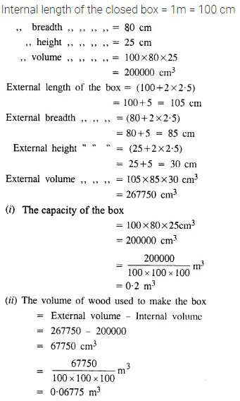 Selina Concise Mathematics Class 8 ICSE Solutions Chapter 21 Surface Area, Volume and Capacity (Cuboid, Cube and Cylinder) Ex 21B 22