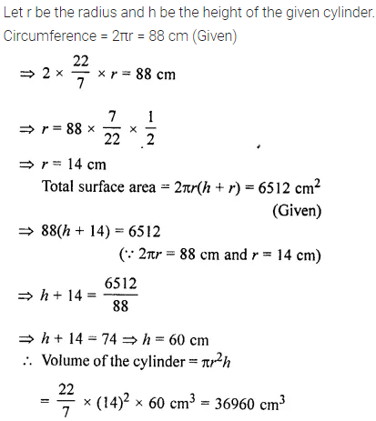 Selina Concise Mathematics Class 8 ICSE Solutions Chapter 21 Surface Area, Volume and Capacity (Cuboid, Cube and Cylinder) Ex 21D 40