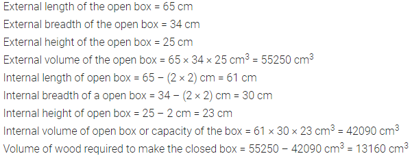 Selina Concise Mathematics Class 8 ICSE Solutions Chapter 21 Surface Area, Volume and Capacity (Cuboid, Cube and Cylinder) Ex 21E 47