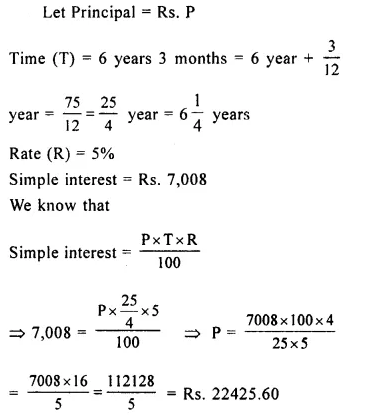 Selina Concise Mathematics Class 8 ICSE Solutions Chapter 9 Simple and Compound Interest Ex 9A 5