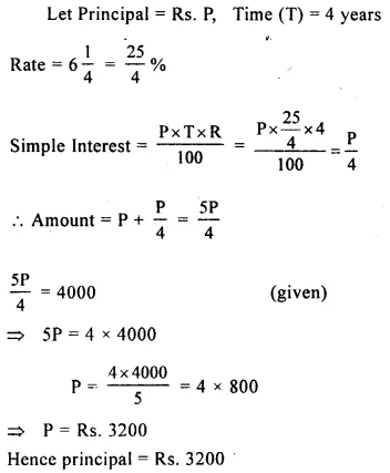 Selina Concise Mathematics Class 8 ICSE Solutions Chapter 9 Simple and Compound Interest Ex 9A 6