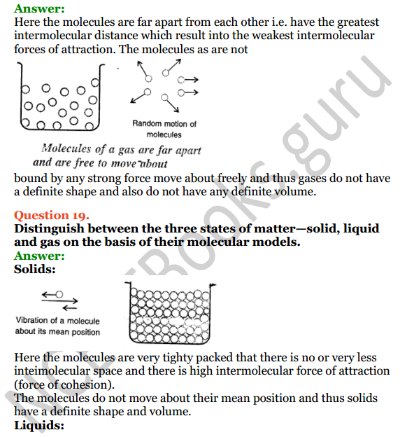 Selina Concise Physics Class 6 ICSE Solutions Chapter 1 Matter 10