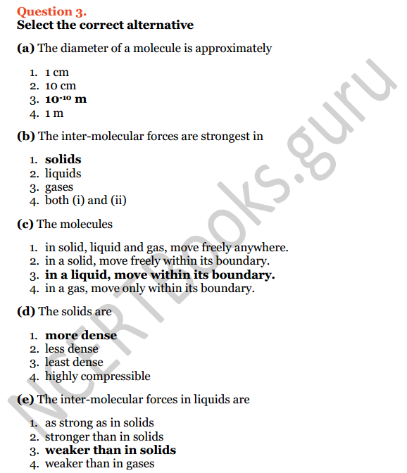 Selina Concise Physics Class 6 ICSE Solutions Chapter 1 Matter 2