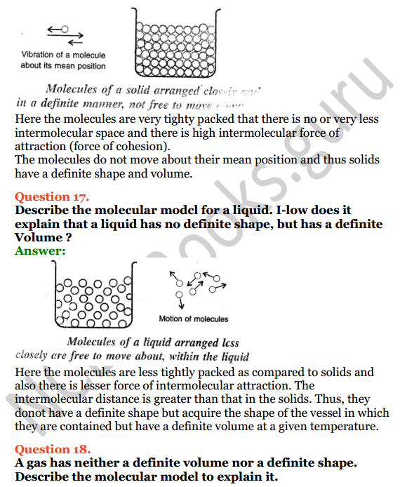 Selina Concise Physics Class 6 ICSE Solutions Chapter 1 Matter 9