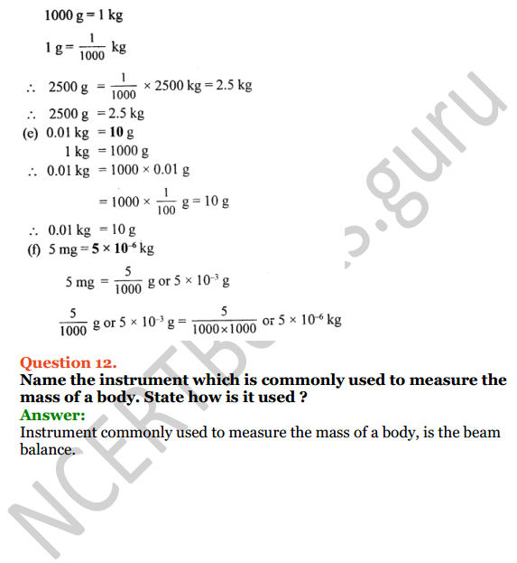 Selina Concise Physics Class 6 ICSE Solutions Chapter 2 Physical Quantities and Measurement 11