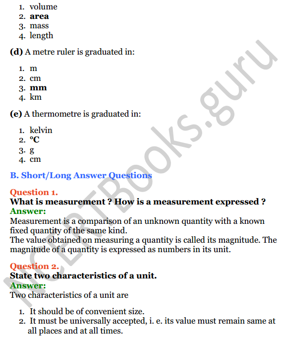 Selina Concise Physics Class 6 ICSE Solutions Chapter 2 Physical Quantities and Measurement 3