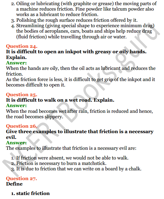 Selina Concise Physics Class 6 ICSE Solutions Chapter 3 Force 10