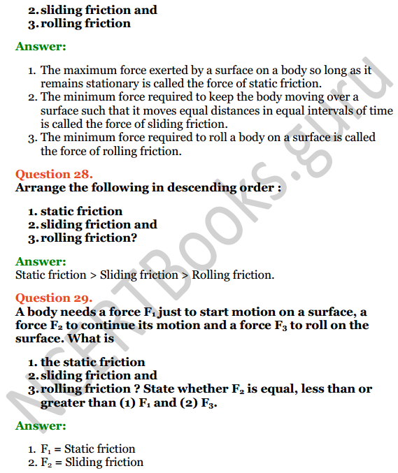 Selina Concise Physics Class 6 ICSE Solutions Chapter 3 Force 11