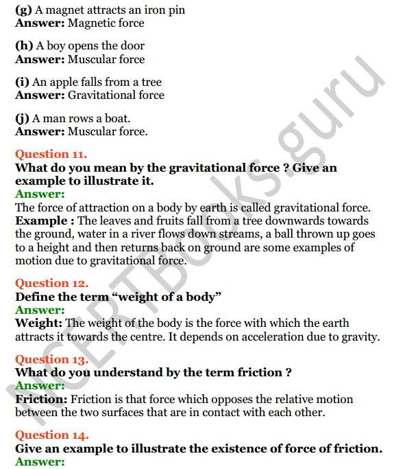 Selina Concise Physics Class 6 ICSE Solutions Chapter 3 Force 7