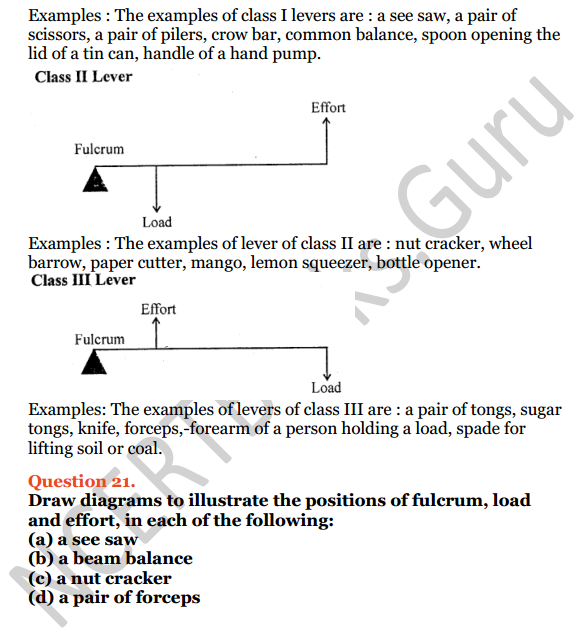 Selina Concise Physics Class 6 ICSE Solutions Chapter 4 Simple Machines 10