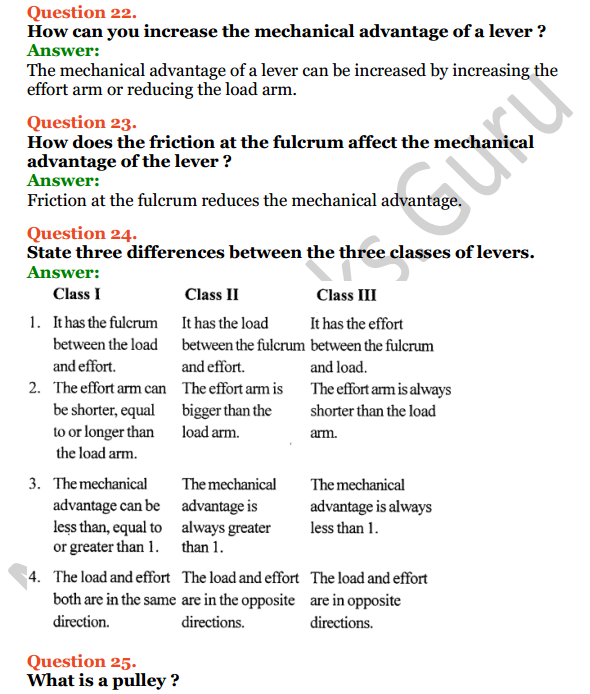 Selina Concise Physics Class 6 ICSE Solutions Chapter 4 Simple Machines 12