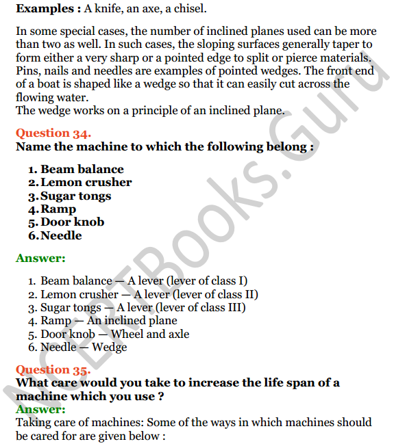 Selina Concise Physics Class 6 ICSE Solutions Chapter 4 Simple Machines 16