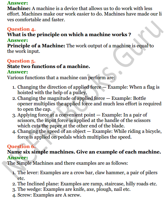 Selina Concise Physics Class 6 ICSE Solutions Chapter 4 Simple Machines 4