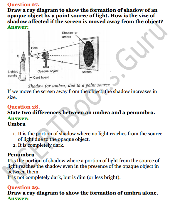 Selina Concise Physics Class 6 ICSE Solutions Chapter 5 Light 12