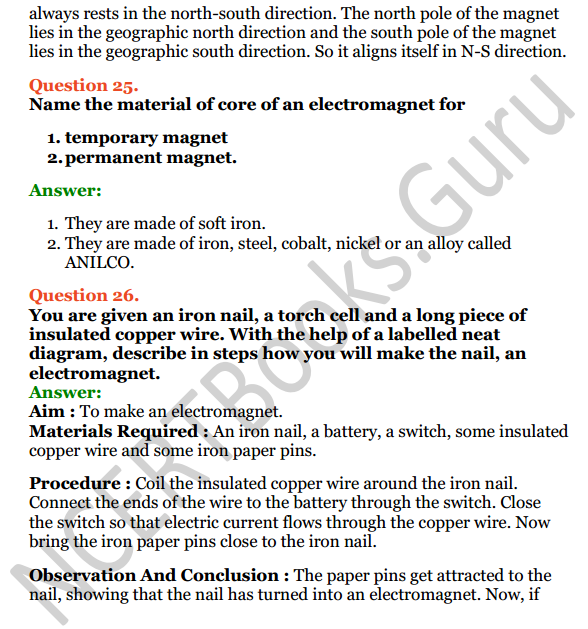 Selina Concise Physics Class 6 ICSE Solutions Chapter 6 Magnetism 13