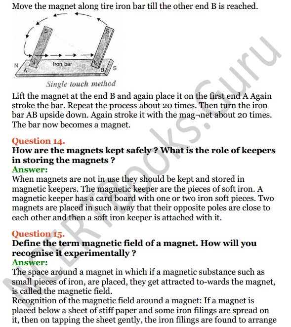 Selina Concise Physics Class 6 ICSE Solutions Chapter 6 Magnetism 8