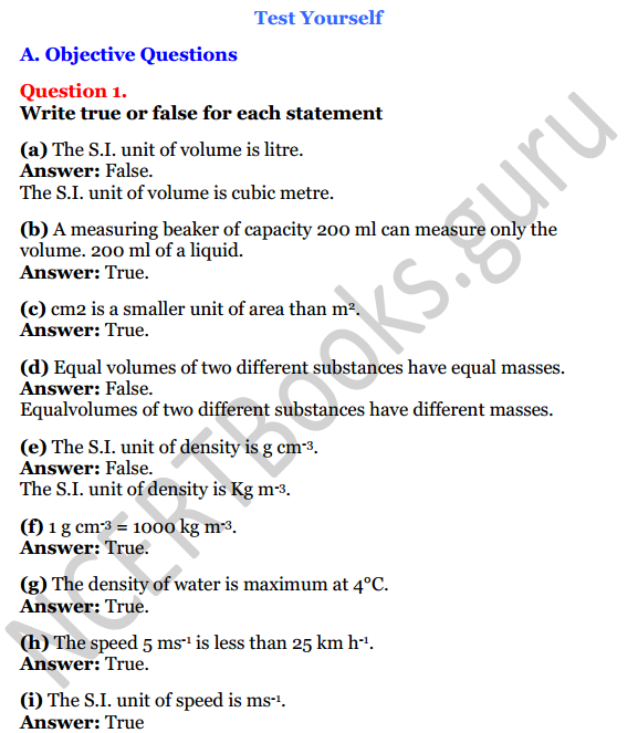 Selina Concise Physics Class 7 ICSE Solutions Chapter 1 Physical Quantities and Measurement 1