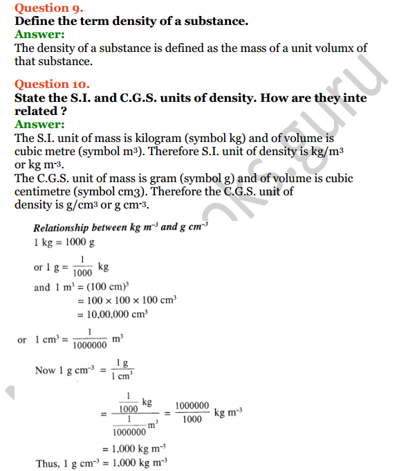 Selina Concise Physics Class 7 ICSE Solutions Chapter 1 Physical Quantities and Measurement 9