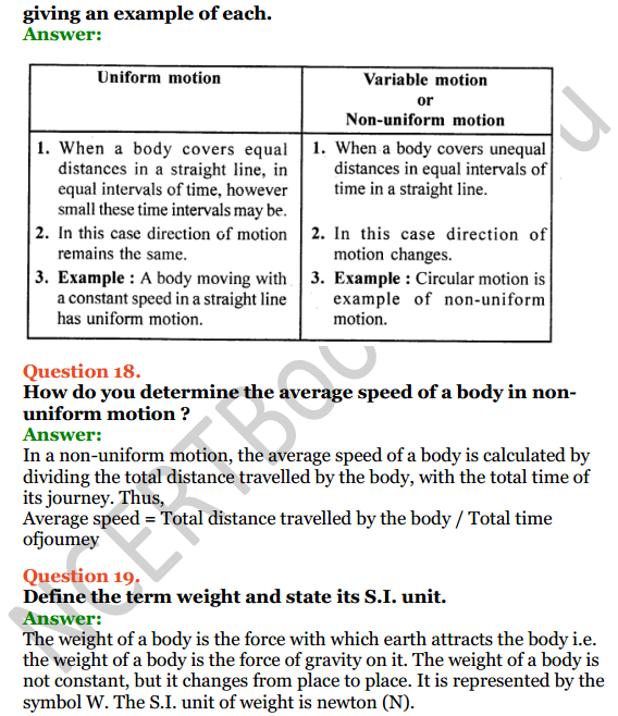 Selina Concise Physics Class 7 ICSE Solutions Chapter 2 Motion 12