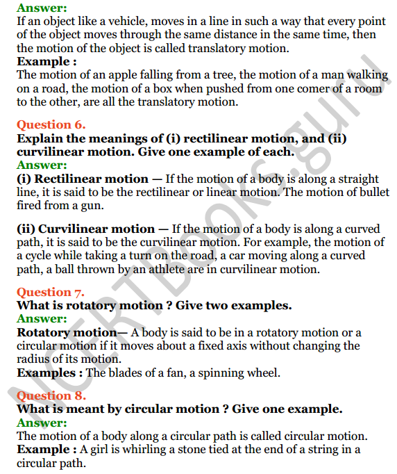 Selina Concise Physics Class 7 ICSE Solutions Chapter 2 Motion 8
