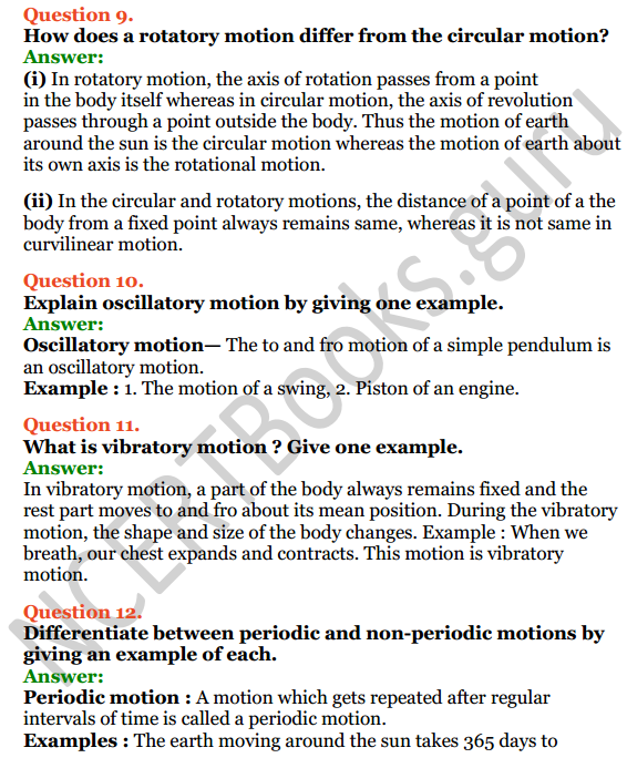 Selina Concise Physics Class 7 ICSE Solutions Chapter 2 Motion 9