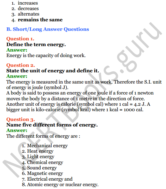 Selina Concise Physics Class 7 ICSE Solutions Chapter 3 Energy 4